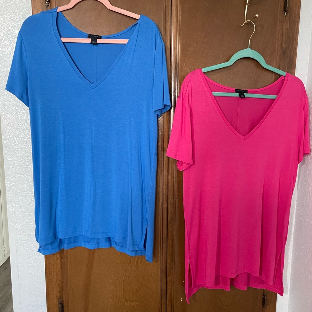 Lot of 2 - Halogen tunic tees